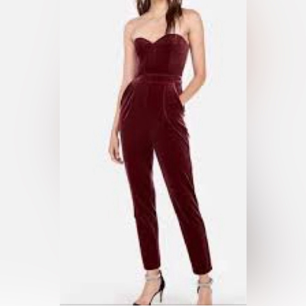 Express velvet jumpsuit